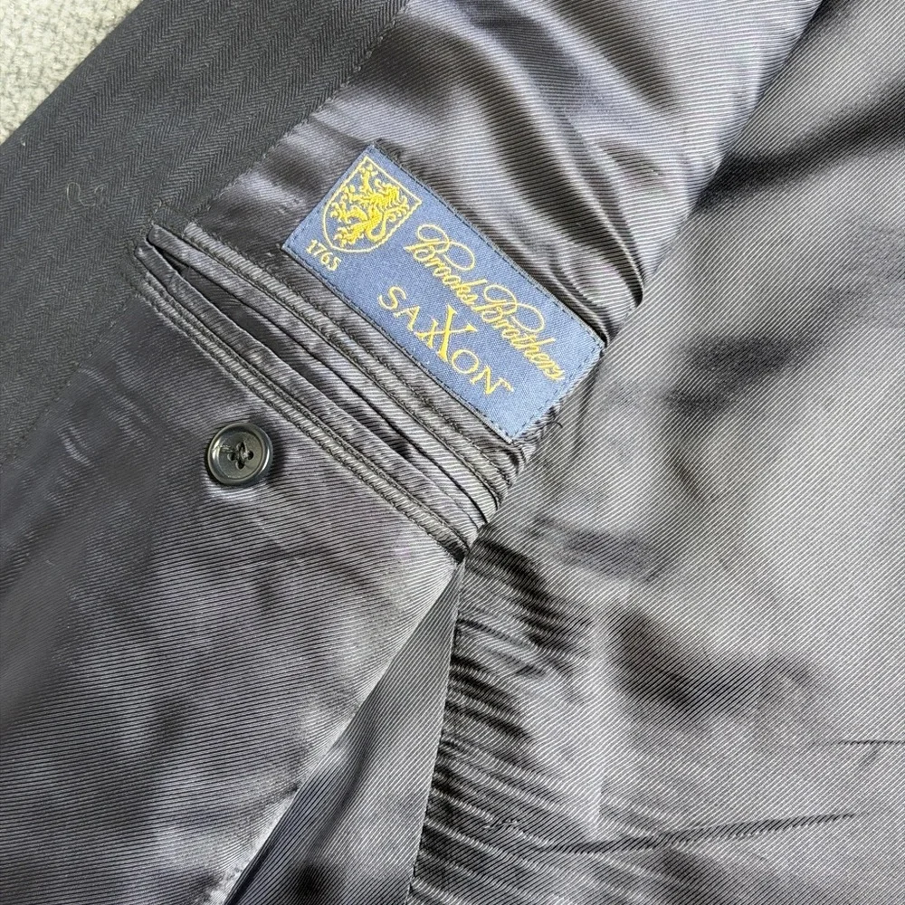 Brooks Brothers 1818 Blazer 41R Fitzgerald‎ SaXXon Grey Sport Jacket Made In USA